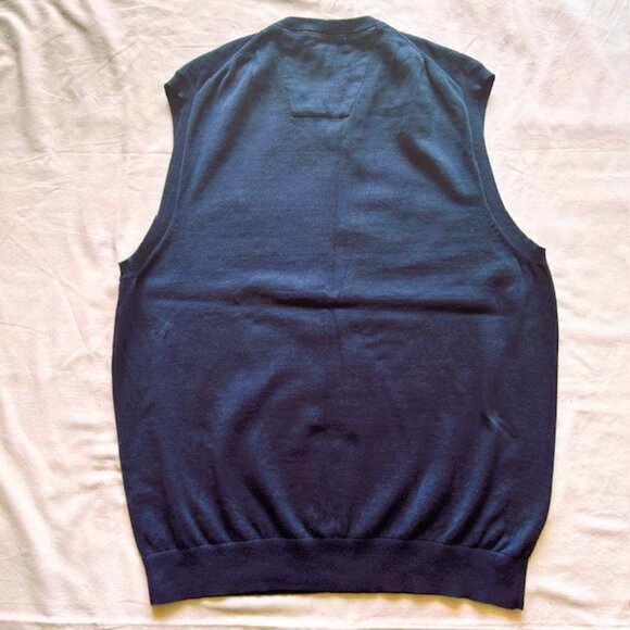 Nautica Sweater Vest  Mens XL Navy - Picture 2 of 5